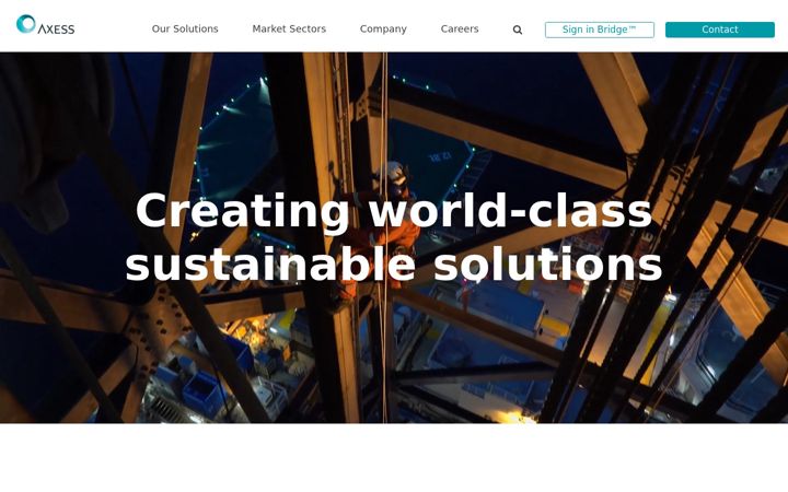 Screenshot of axessgroup.com