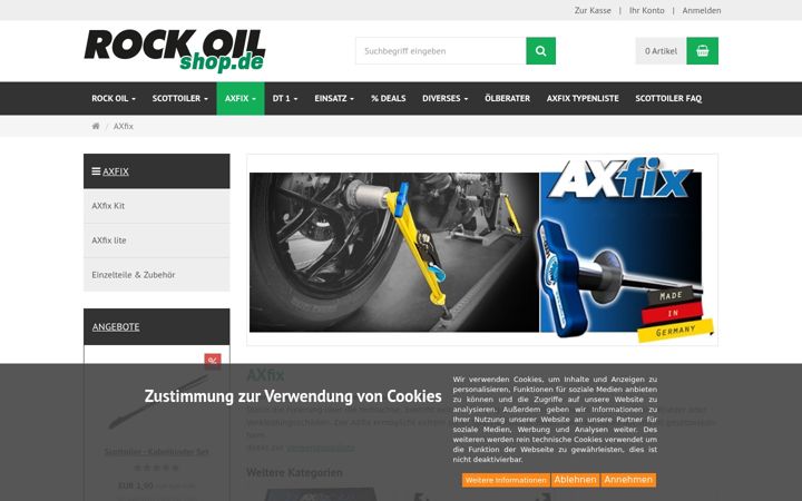Screenshot of axfix.de