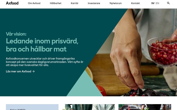 Screenshot of axfood.se