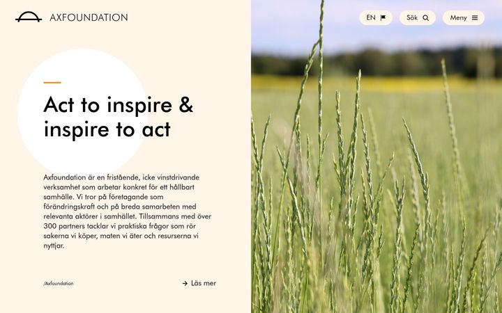 Screenshot of axfoundation.se