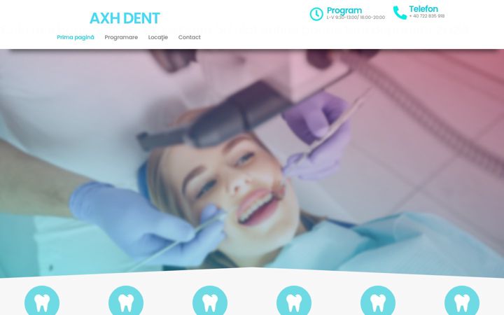 Screenshot di axhdent.ro