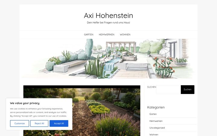 Képernyőkép: axi-hohenstein.de