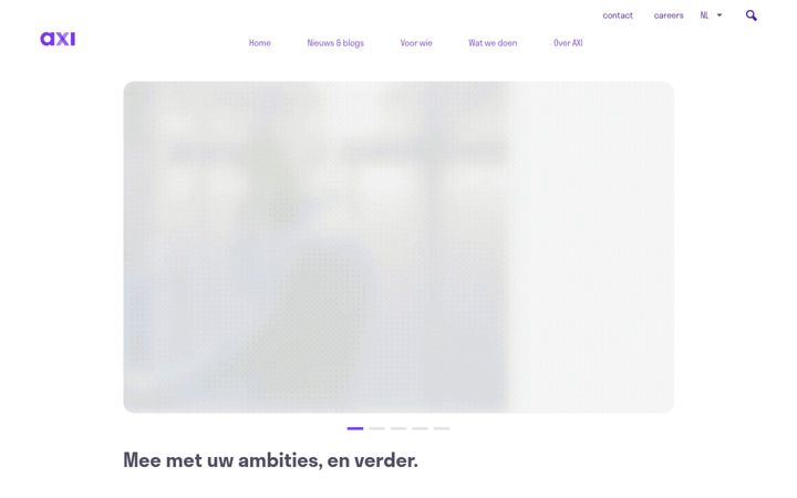 Screenshot of axi.nl