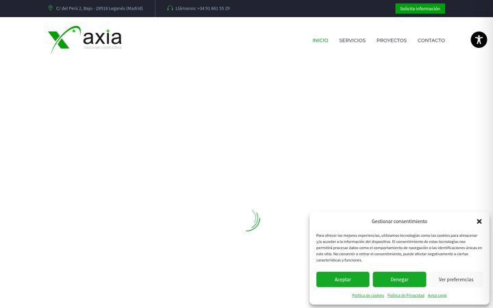 Screenshot of axia-sc.com