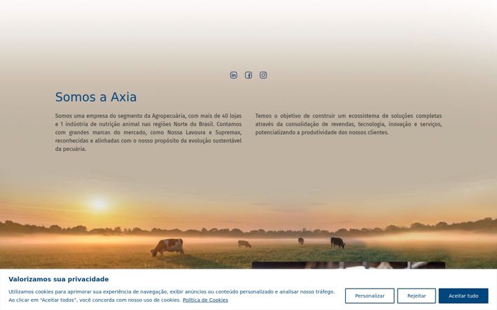Screenshot of axiaagro.com