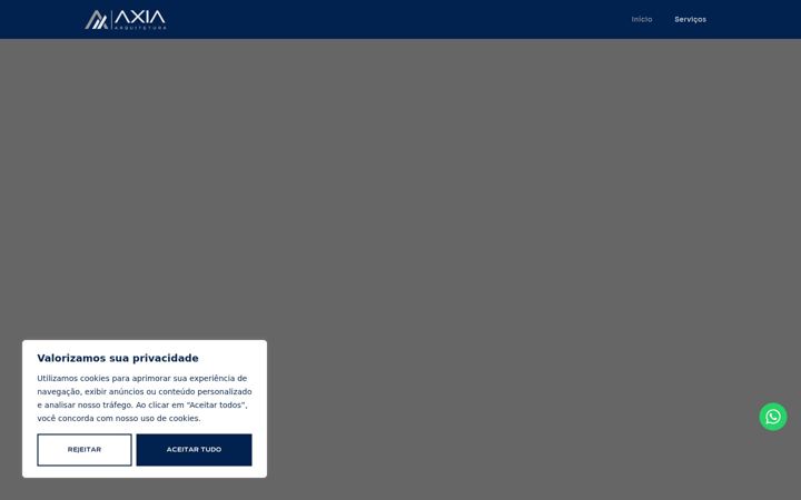 Screenshot of axiaarquitetura.com.br