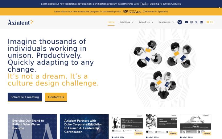 Screenshot of axialent.com