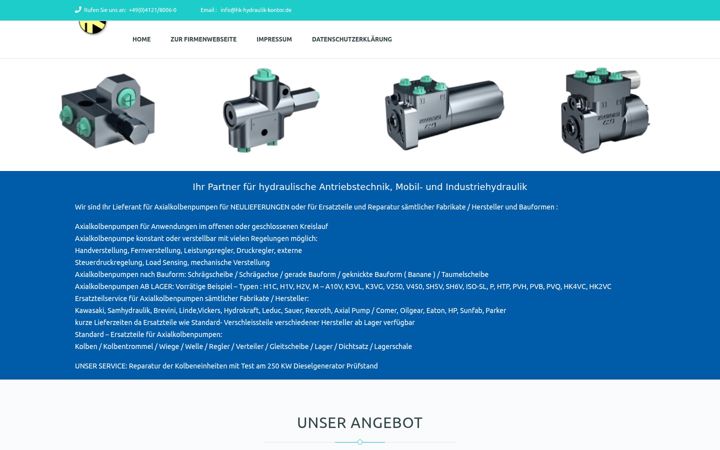 Screenshot of axialkolbenpumpen.com