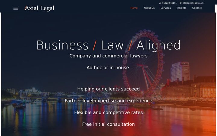 Ekrano kopija axiallegal.co.uk