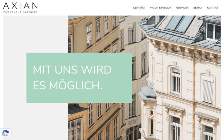 Screenshot of axian.at