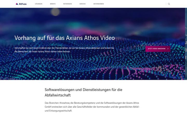 Screenshot of axians-athos.de