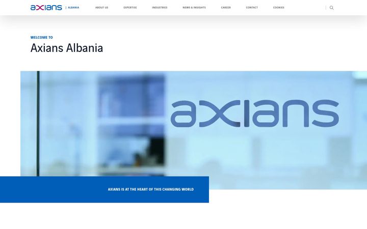 Screenshot of axians.al