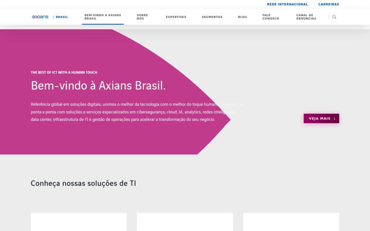 Screenshot of axians.com.br