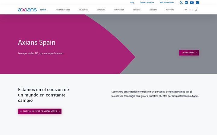 Screenshot of axians.es