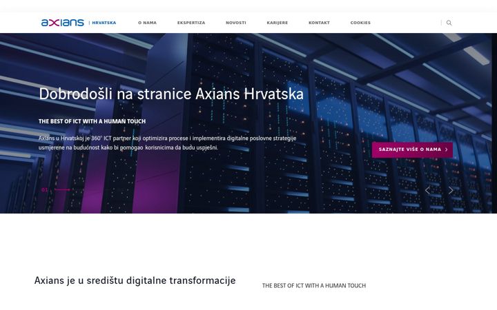 Screenshot of axians.hr