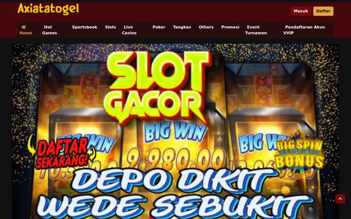 Screenshot of axiatatogel.com