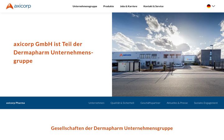 Screenshot of axicorp.de