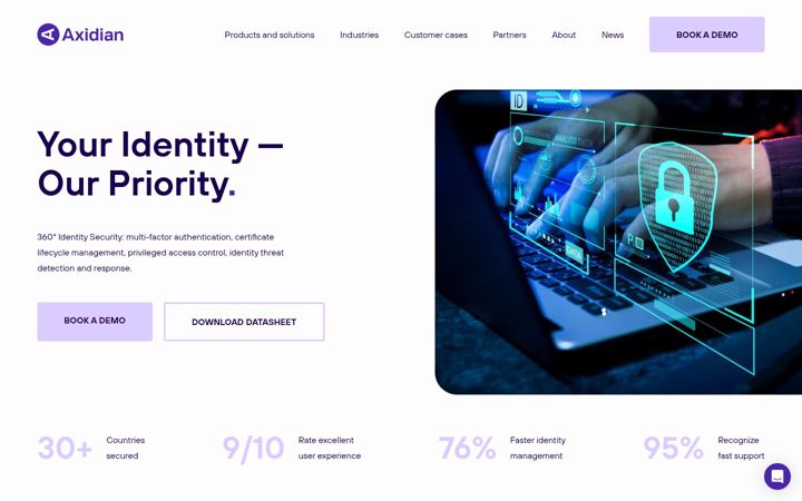 Screenshot of axidian.com