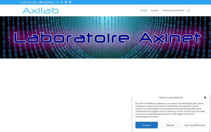 Screenshot of axilab.ch
