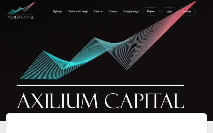 Screenshot of axiliumcapital.se