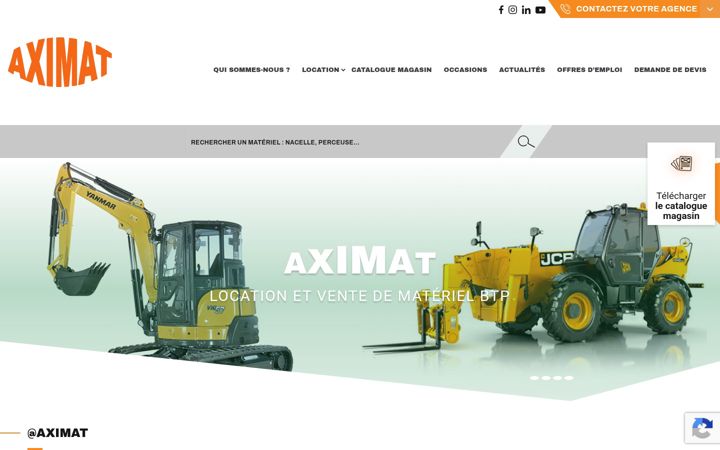 Screenshot of aximat.fr