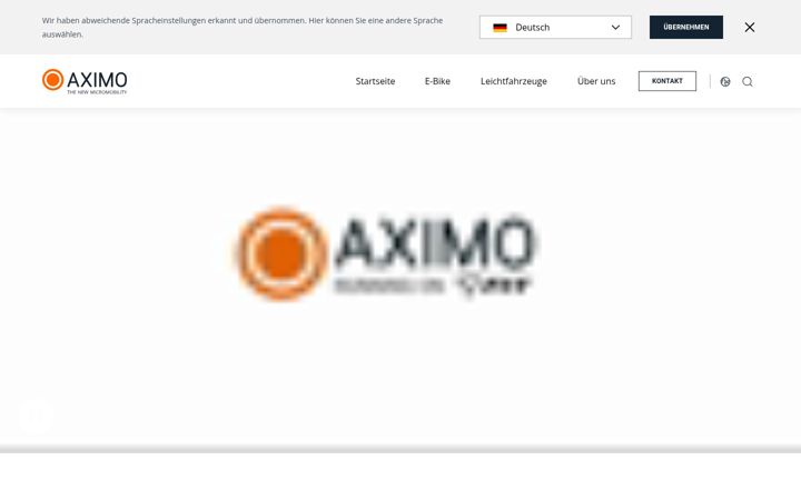 Screenshot of aximo.com
