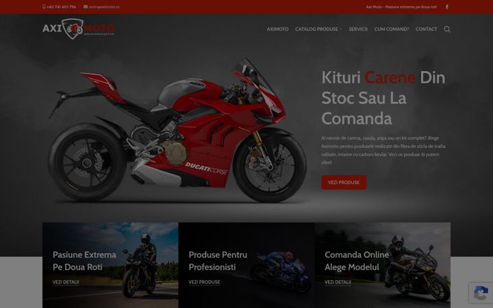 Screenshot of aximoto.ro