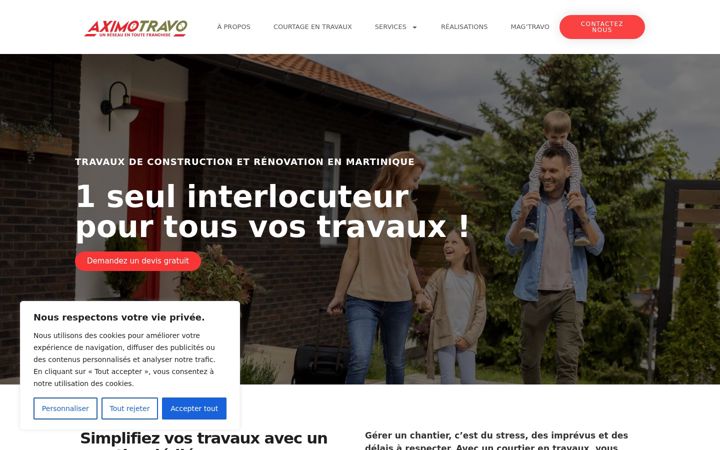 Screenshot of aximotravo-guerande.fr
