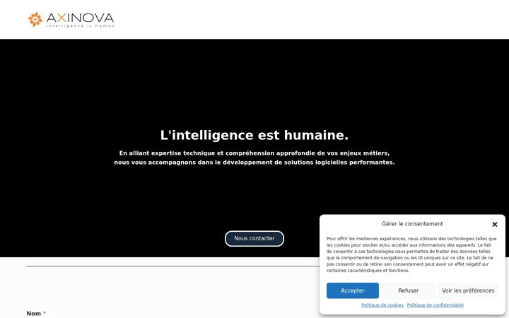 Screenshot of axinova.co