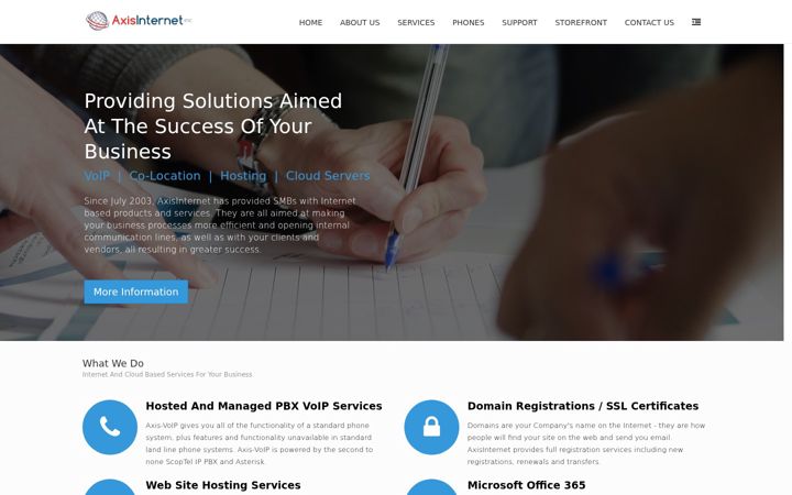 Screenshot di axint.net