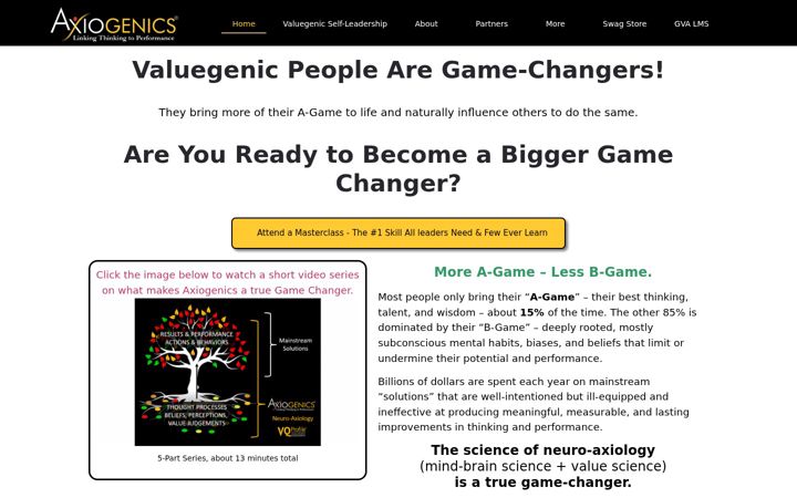 Screenshot of axiogenics.com