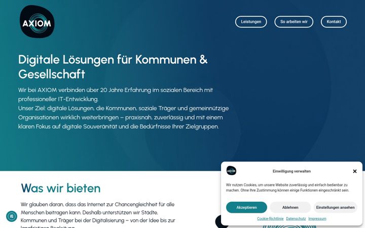 Screenshot of axiom-entwicklung.de