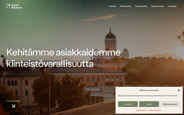 Screenshot of axiom.fi