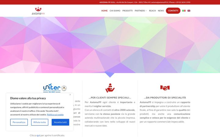 Screenshot of axioma99.it
