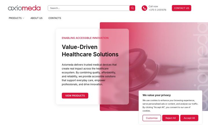 Screenshot of axiomeda.com