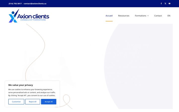 Ekrano kopija axionclients.ca
