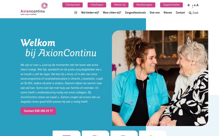 Screenshot του axioncontinu.nl