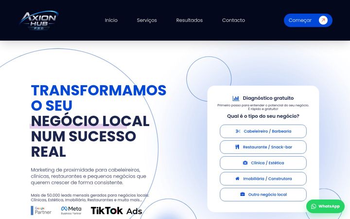 Screenshot of axionhubpro.com