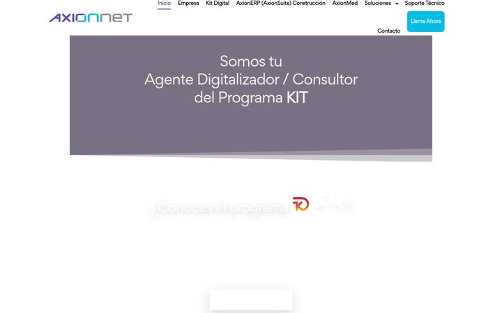 Screenshot of axionnet.es