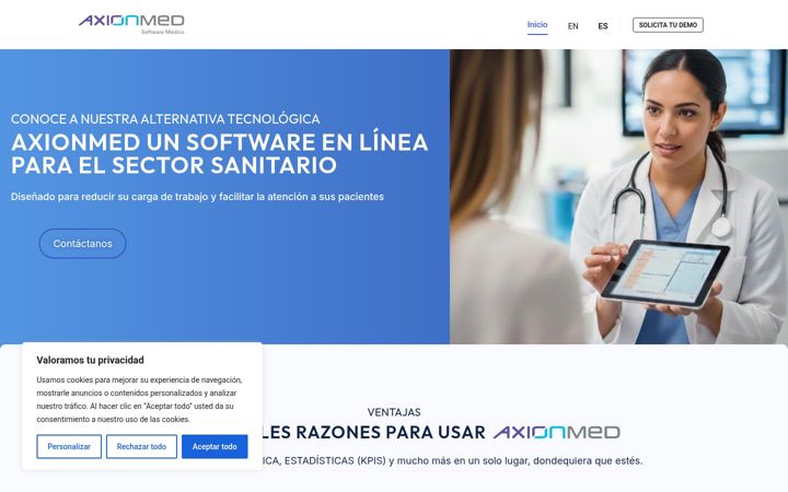 Screenshot of axionnetmed.com