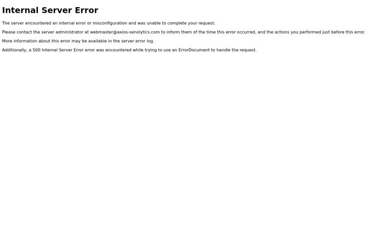 Screenshot of axios-senolytics.com