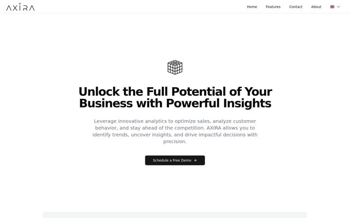 Screenshot of axira.io