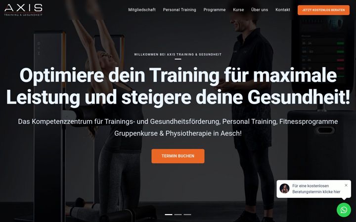Screenshot of axis-aesch.ch