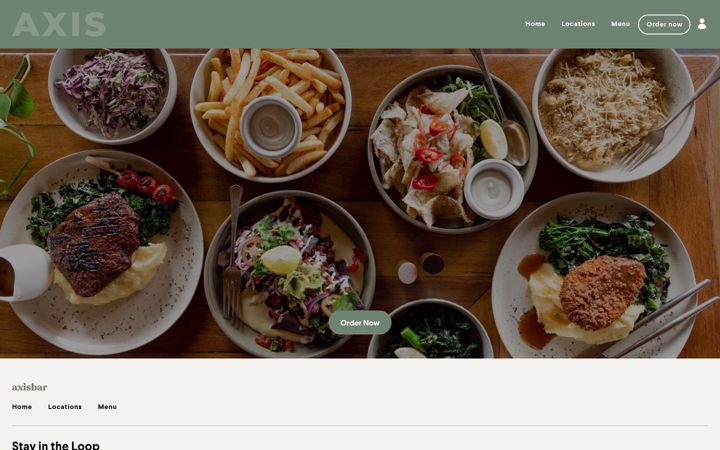 Screenshot of axisbar.com.au