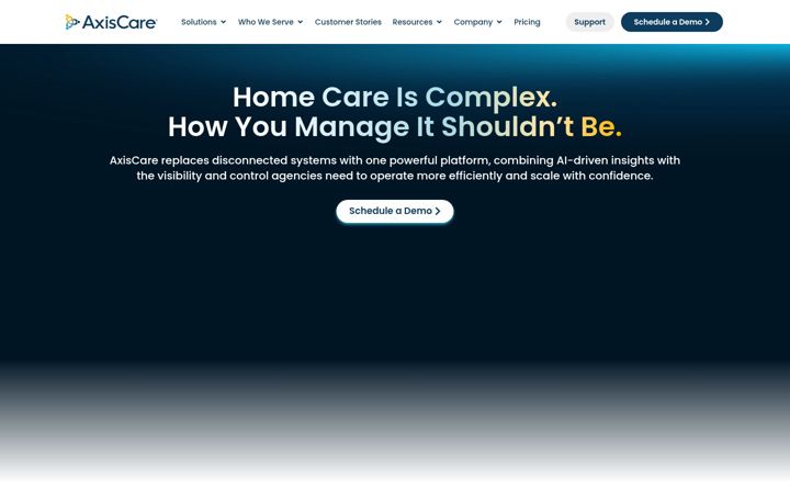 Screenshot του axiscare.com