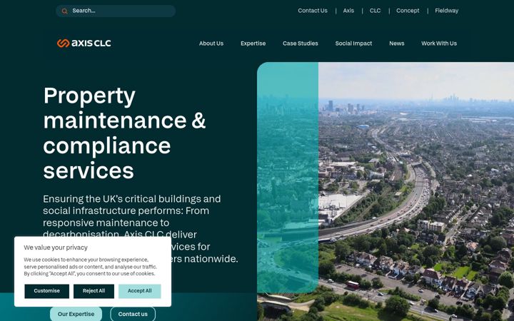 Screenshot of axisclc.com