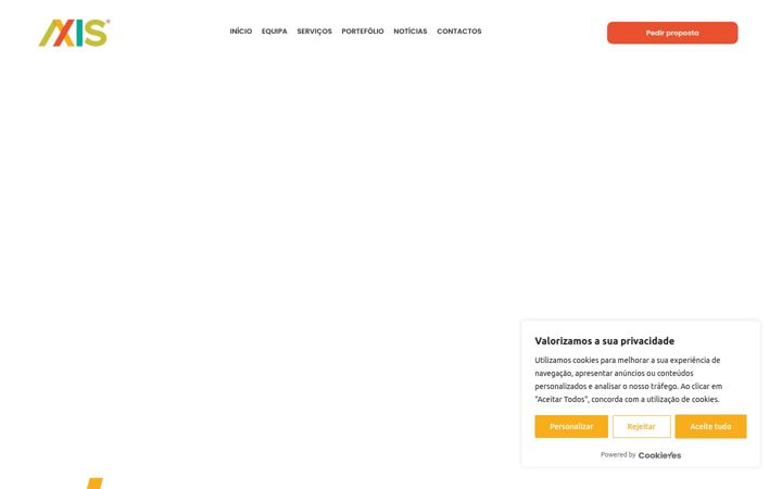 Screenshot of axisconsulting.pt