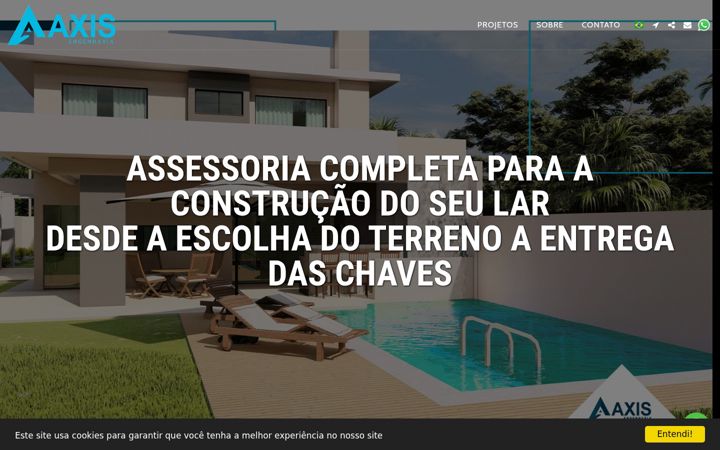 Screenshot of axisengenharia.net