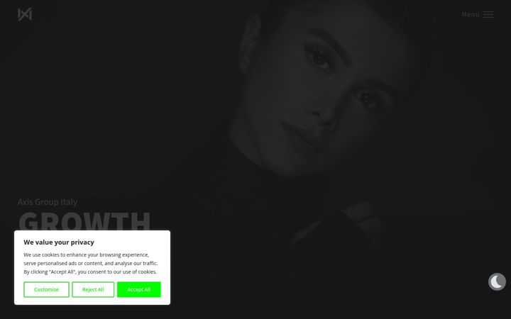 Screenshot of axisgroupitaly.com