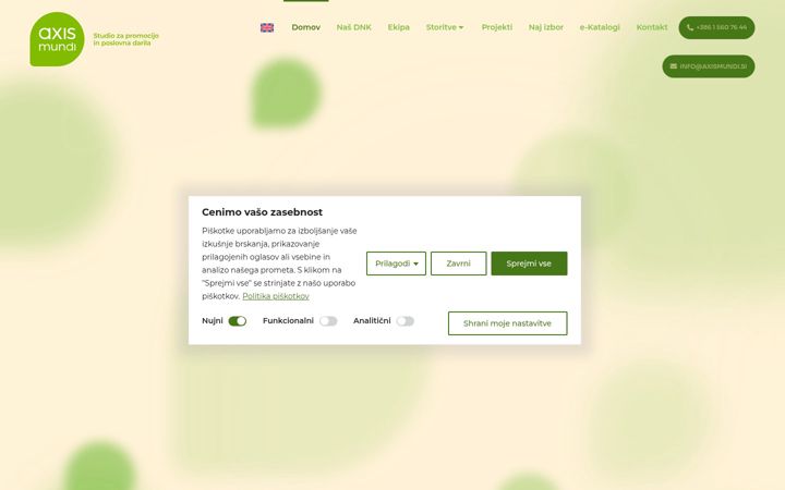 Screenshot of axismundi.si
